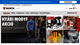 What Wurth.hu website looked like in 2020 (5 years ago)