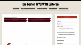 What Wysiwygwebbuilder.de website looked like in 2020 (3 years ago)