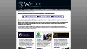 What Westondistancelearning.com website looked like in 2020 (3 years ago)