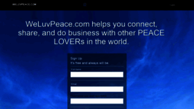 What Weluvpeace.com website looked like in 2020 (3 years ago)