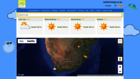 What Weathertoday.co.za website looked like in 2020 (3 years ago)