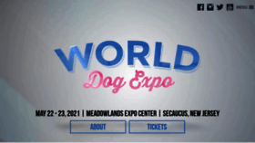 What Worldexpo.dog website looked like in 2020 (3 years ago)