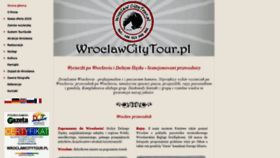 What Wroclawcitytour.pl website looked like in 2020 (3 years ago)