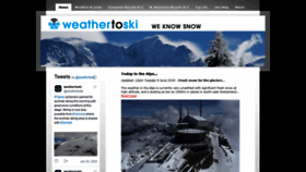 What Weathertoski.co.uk website looked like in 2020 (3 years ago)