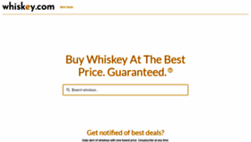 What Whiskey.com website looked like in 2020 (3 years ago)