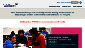 What Wallacefoundation.org website looked like in 2020 (3 years ago)