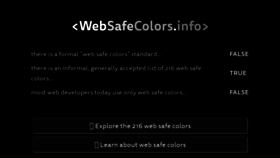 What Websafecolors.info website looked like in 2020 (3 years ago)