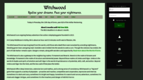 What Witchwoodroleplaying.com website looked like in 2020 (3 years ago)