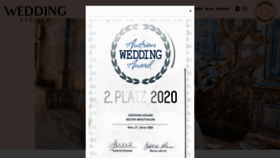 What Weddingatelier.at website looked like in 2020 (3 years ago)