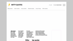What Witty-quotes.com website looked like in 2020 (3 years ago)