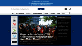 What Www1.nyc.gov website looked like in 2020 (3 years ago)