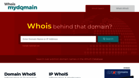 What Whoismydomain.in website looked like in 2020 (3 years ago)