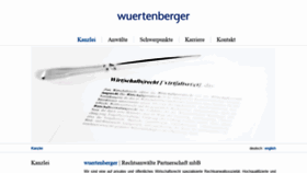 What Wuertenberger-legal.de website looked like in 2020 (3 years ago)