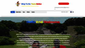 What Waytogotoursbelize.com website looked like in 2020 (3 years ago)
