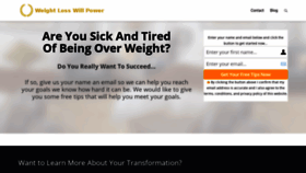What Weightlosswillpower.net website looked like in 2020 (3 years ago)