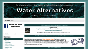 What Water-alternatives.org website looked like in 2020 (3 years ago)