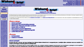 What Wiskundebrief.nl website looked like in 2020 (3 years ago)