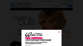 What Wig.com website looked like in 2020 (3 years ago)
