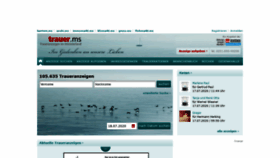 What Wn-trauer.de website looked like in 2020 (3 years ago)