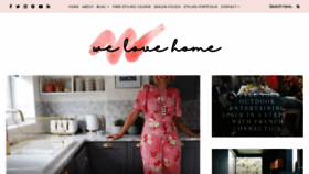 What Welovehomeblog.com website looked like in 2020 (3 years ago)