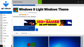 What Windows-8-light-windows-theme.en.uptodown.com website looked like in 2020 (3 years ago)