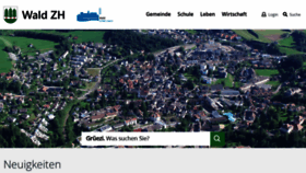 What Wald-zh.ch website looked like in 2020 (3 years ago)