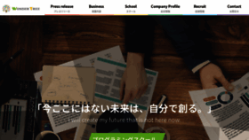 What Wondertree.co.jp website looked like in 2020 (3 years ago)
