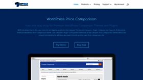 What Wppricecomparison.com website looked like in 2020 (3 years ago)