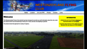 What Westonzoylandflyingclub.co.uk website looked like in 2020 (3 years ago)