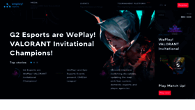 What Weplay.tv website looked like in 2020 (3 years ago)