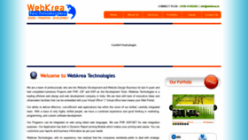 What Webkrea.in website looked like in 2020 (3 years ago)