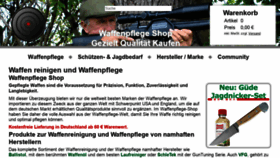 What Waffenpflege-shop.de website looked like in 2020 (3 years ago)