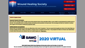 What Woundheal.org website looked like in 2020 (3 years ago)