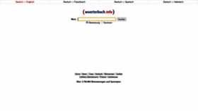 What Woerterbuch.info website looked like in 2020 (3 years ago)