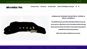 What Wholefulpet.com website looked like in 2020 (3 years ago)