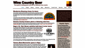 What Winecountrybeer.com website looked like in 2020 (3 years ago)