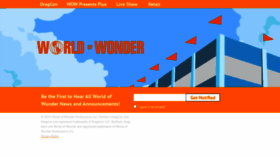 What Worldofwonder.com website looked like in 2020 (3 years ago)