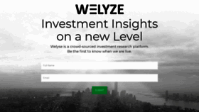 What Welyze.com website looked like in 2020 (3 years ago)