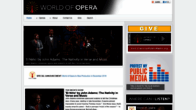 What Worldofopera.org website looked like in 2020 (3 years ago)
