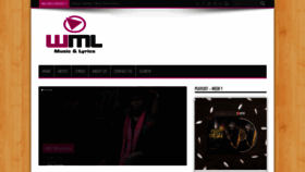 What Wmlyrics.com website looked like in 2020 (5 years ago)