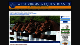 What Westvirginiaequestrian.com website looked like in 2020 (3 years ago)
