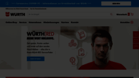 What Wuerth.de website looked like in 2020 (3 years ago)