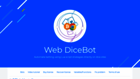 What Webdicebot.xyz website looked like in 2020 (3 years ago)