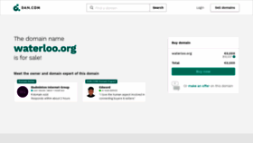What Waterloo.org website looked like in 2020 (3 years ago)