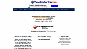 What Weatherforyou.com website looked like in 2020 (3 years ago)