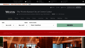 What Westincrowncenterkansascity.com website looked like in 2020 (3 years ago)