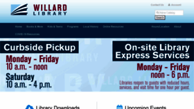 What Willardlibrary.org website looked like in 2020 (3 years ago)