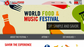 What Worldfoodandmusicfestival.org website looked like in 2020 (3 years ago)