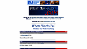 What Whattheheck.com website looked like in 2020 (3 years ago)