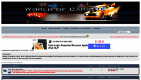 What Worldofcars-forum.fr website looked like in 2020 (3 years ago)